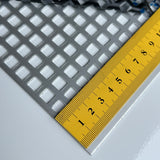 Aluminium  Eloxiert E6/EV1 Silber Lochblech QG8-12 - 1,5mm dick