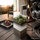 Steel - fire bowl - grill and fireplace protection - fire pan