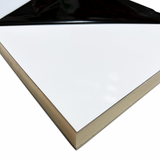Alu Sandwichplatte Weiß RAL 9016 als Fenster- oder Türfüllung - 24mm dick