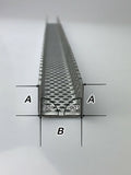 Aluminium- U-Profil - 1,0mm dick -  RV5-8 - 1000mm lang