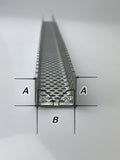 Aluminium- U-Profil - 1,0mm dick -  RV3-5 - 1000mm lang