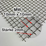 Aluminum expanded metal MW 16 x 6.5 x 1 x 1 - 1.0mm thick