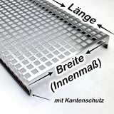 Abdeckungsgitter für Terrarien - Lochblech Aluminium 