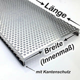 Abdeckungsgitter für Terrarien - Aluminium Lochblech RV5-8