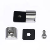 Blechhalter Klemmhalter Edelstahl V2A Lochblechhalter für Rundrohr 42,4 mm