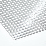 RESTPOSTEN EDELSTAHL LOCHBLECHE RG10-15 - 1,5 MM DICK - BEIDS. GESCHLIFFEN & FOLIERT