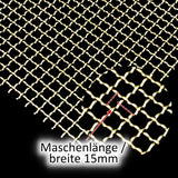 Edelstahl roh Wellengitter MW10x10 - 2,0mm dick