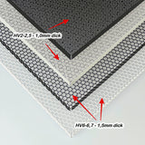 Perforated steel sheet hexagonal HV6-6.7 - 1.5mm thick - black