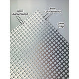 Aluminium Eloxiert - Lochbleche QG5-8 - 1,5mm dick