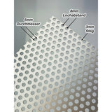 Aluminium Eloxiert - Lochbleche RV5-8 - 1,5mm dick
