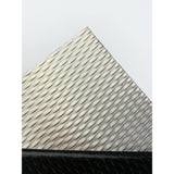Edelstahl Strukturblech Design 5WL - 1,0mm dick - eins. foliert + geschliffen