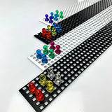 Stahl verzinkt - Magnetleiste - Pinnwand - Schwarz / Weiß