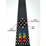 Stahl verzinkt - Magnetleiste - Pinnwand - Schwarz / Weiß