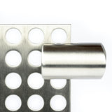Blechhalter Klemmhalter Edelstahl V2A Lochblechhalter für Rundrohr 42,4 mm