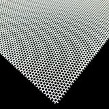 Stahl Lochblech Hexagonal HV2-2,5 - 1,0mm dick - Weiß