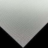 Stahl Lochblech Hexagonal HV2-2,5 - 1,0mm dick - Weiß