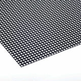 Stahl verzinkt Lochblech QG5-8 - 1,5mm dick - Schwarz