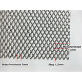 Stahl blank, Streckgitter MW 10 x 5 x 1,5 x 1