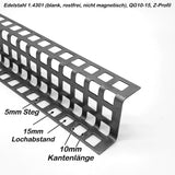 Edelstahl - Z- Profil - QG 10-15 - 1000mm lang